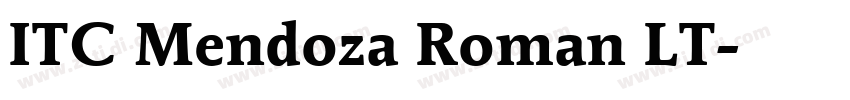 ITC Mendoza Roman LT字体转换